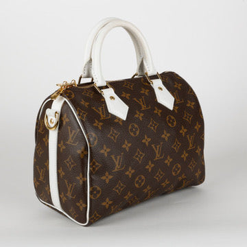 Match Speedy 25 Bandouliere, Monogram White