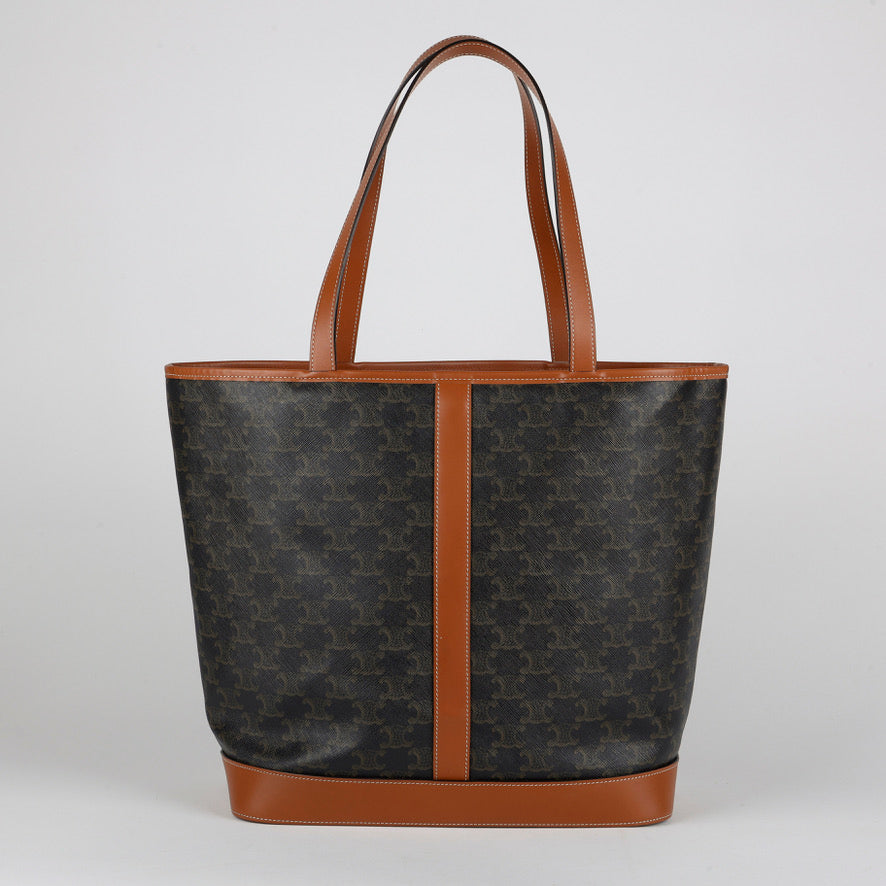 Medium Cabas Tote Triomphe Coated Canvas