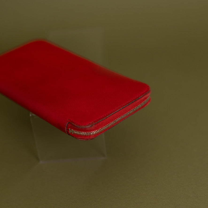 Zippy Silk In Wallet, Red Epsom 8570