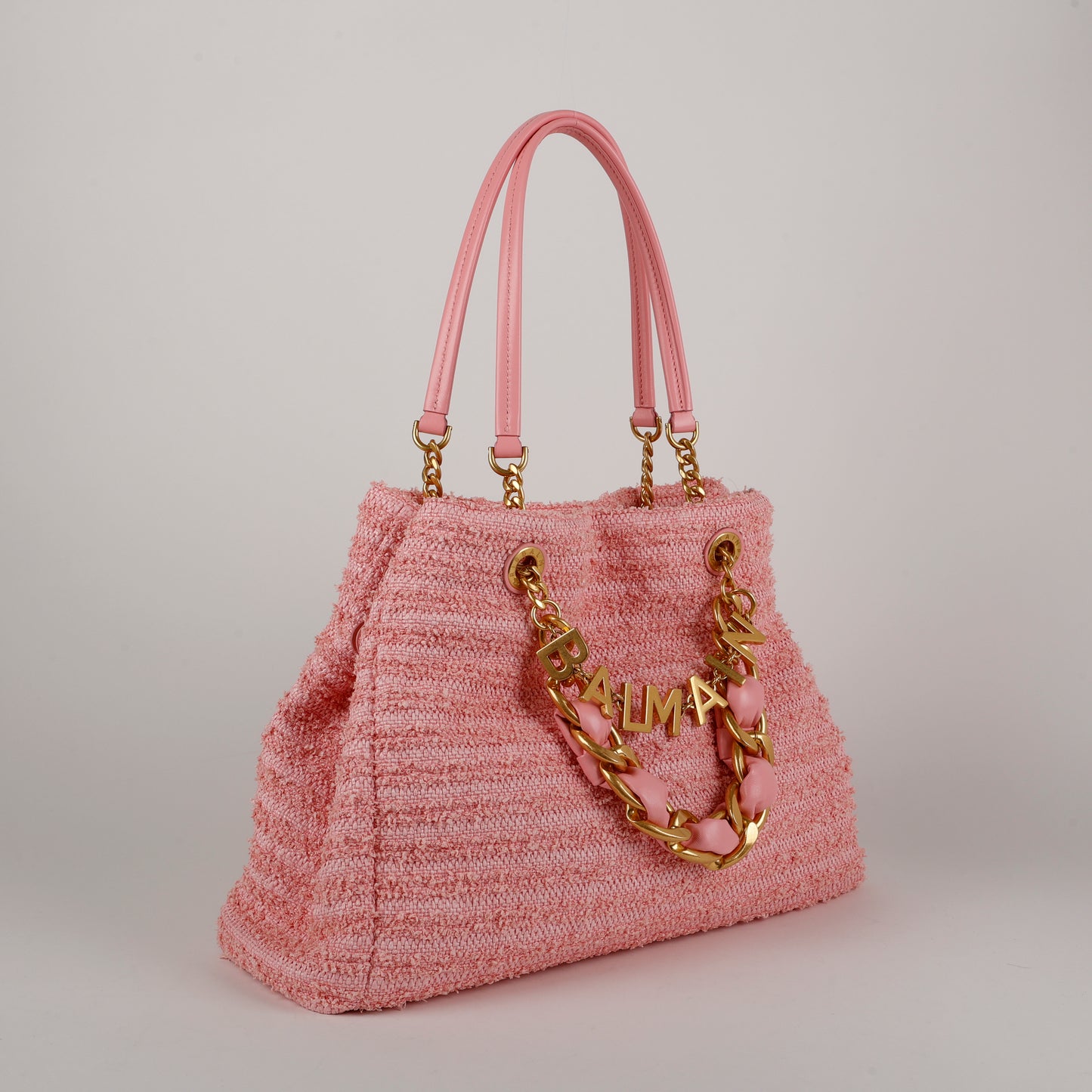 1945 Soft Tote, Pink Tweed