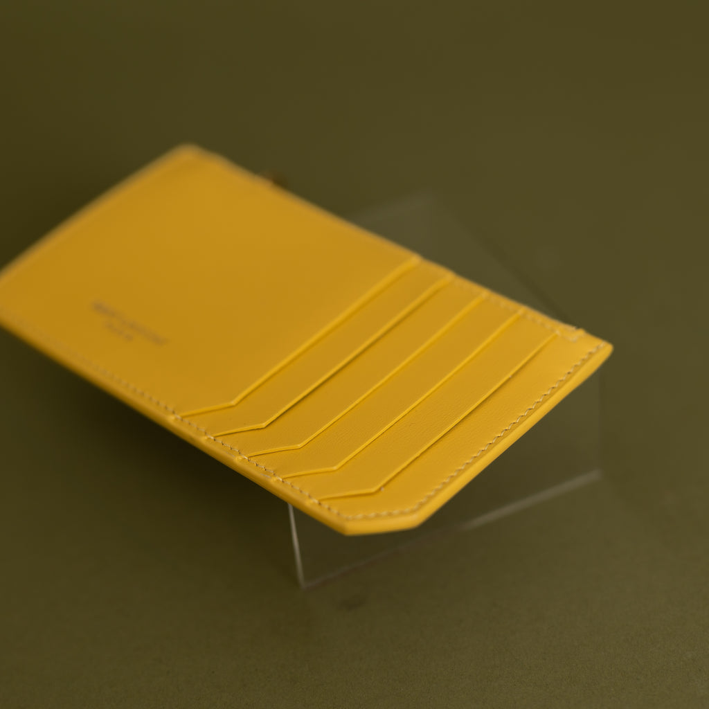 Zip Fragments Card Holder, Yellow 9378