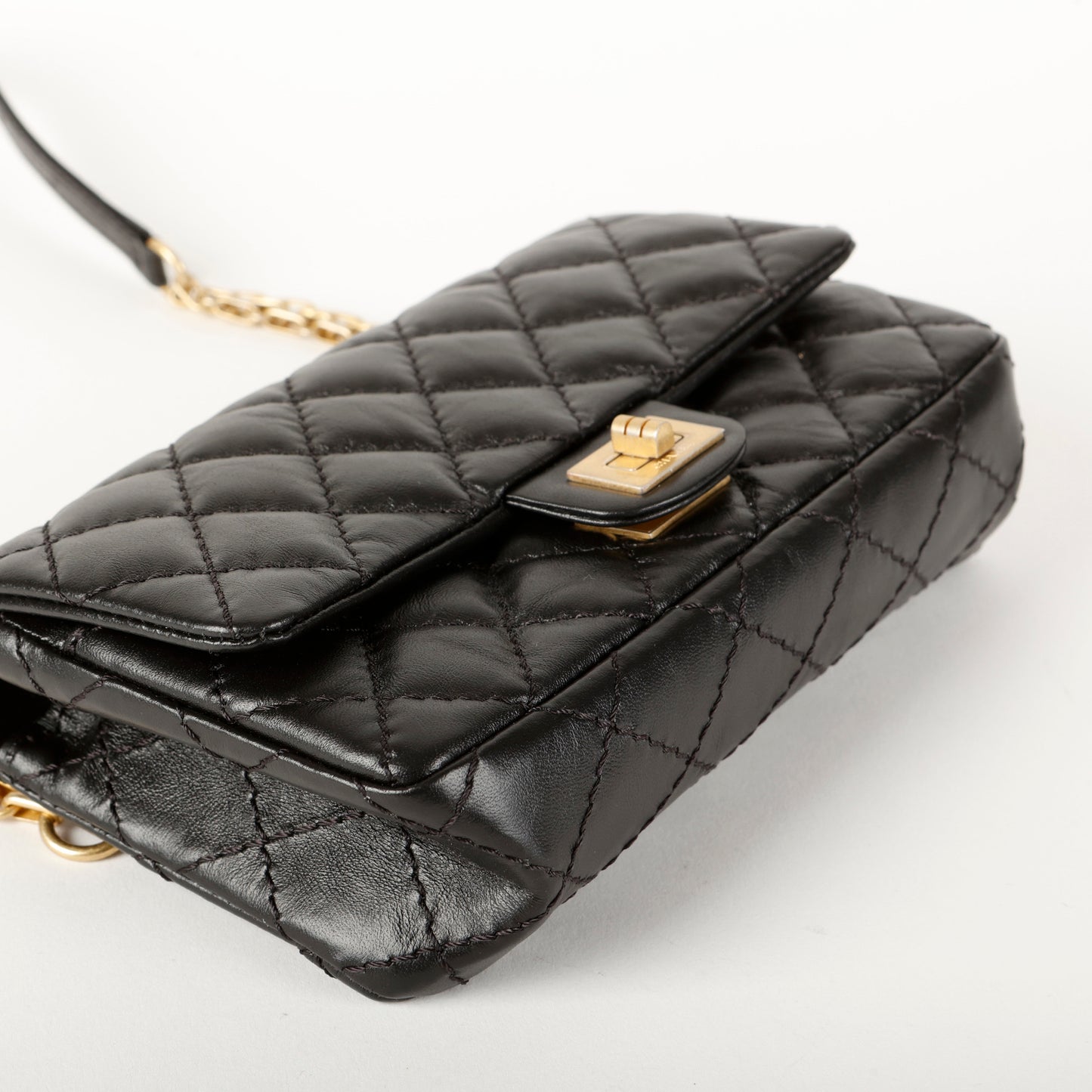 Aged Calfskin 2.55 Reissue Black Belt Bag