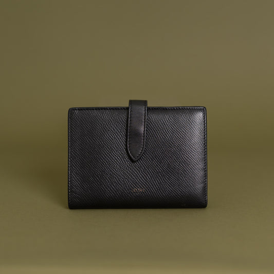 Bifold Wallet, Grained Calfskin Black 8624