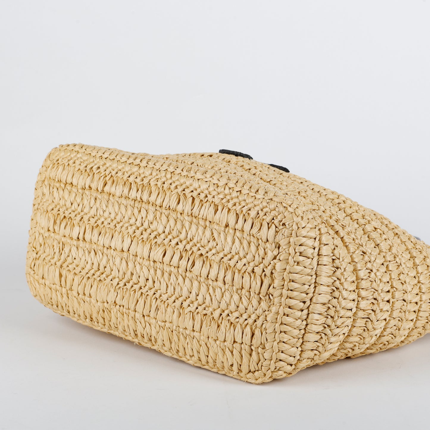 Small Crochet Leather Tote