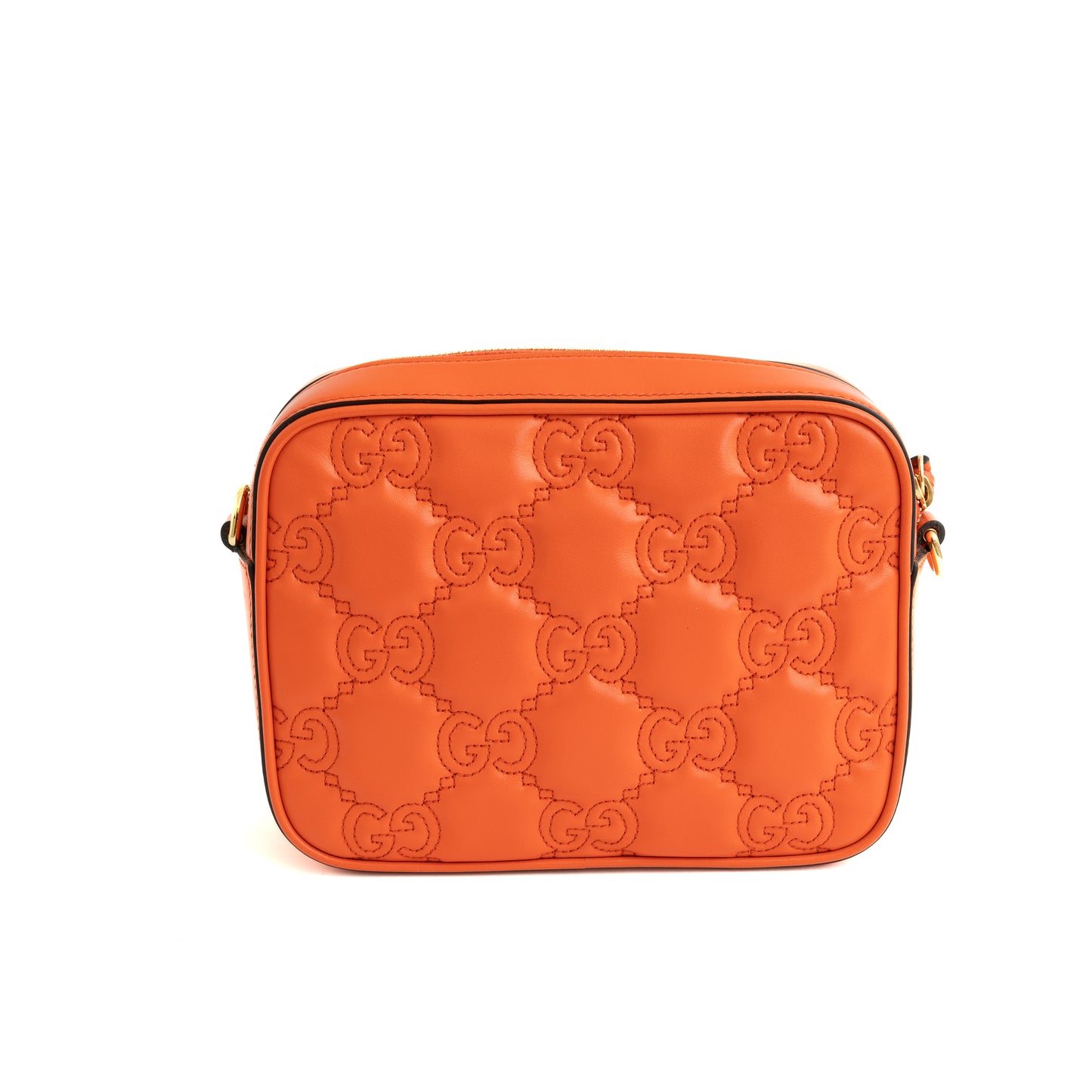 GG Matelasse Small Shoulder Bag, Orange 8327