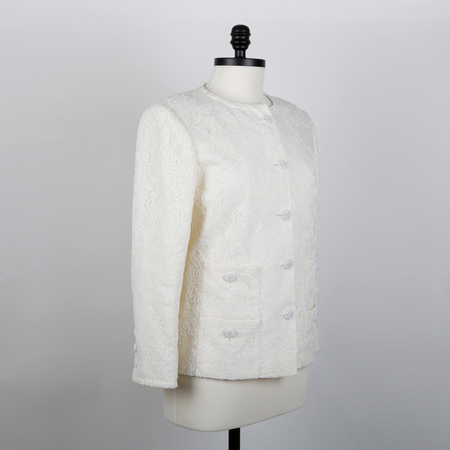 20C Cream Lace Jacket | Size 38