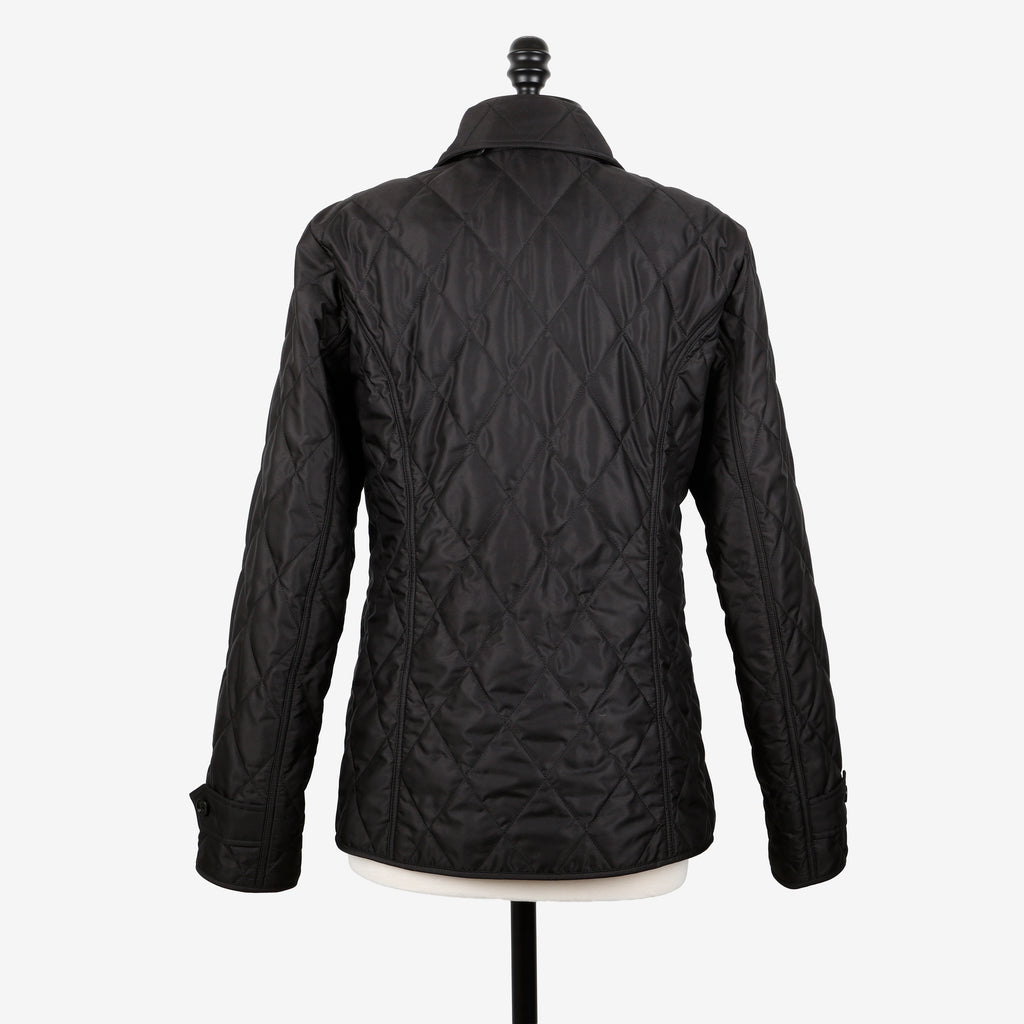 Quilted Barn Jacket, Black Size: L