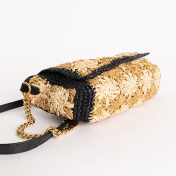 Marmont Flap Bag Woven Raffia