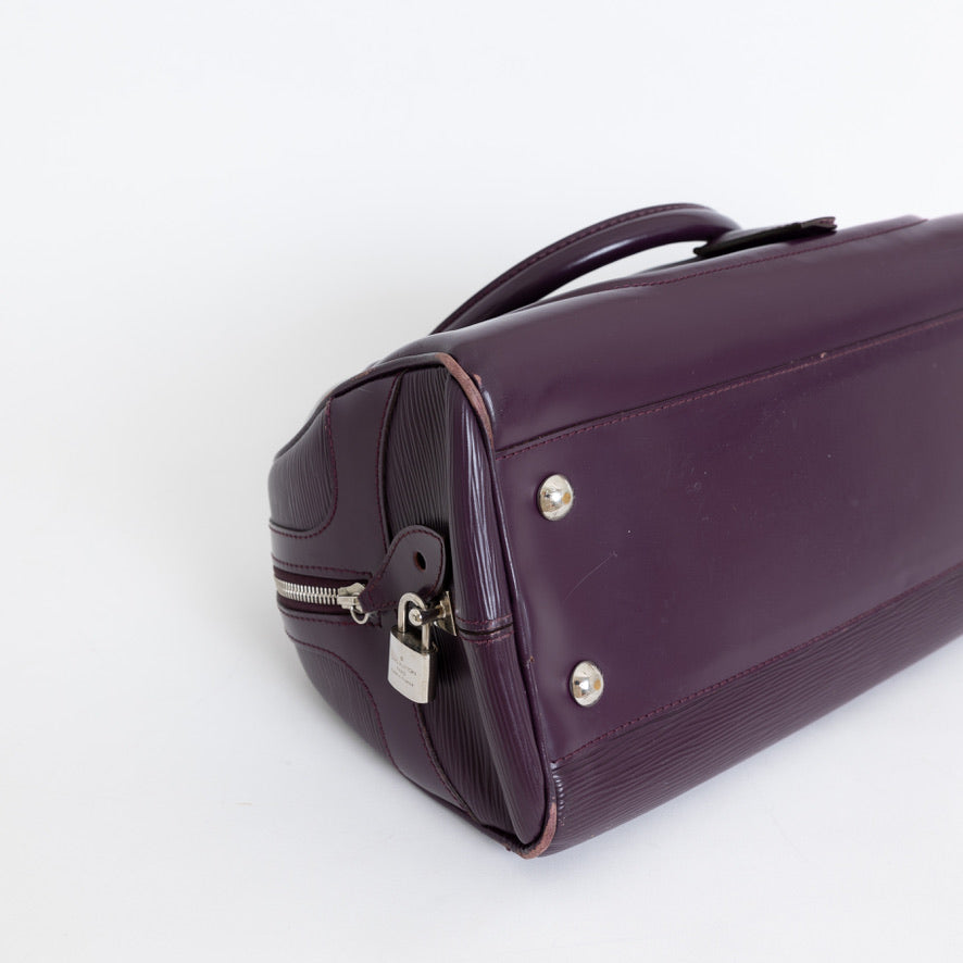 Montaigne Bowing Bag GM, Purple Epi