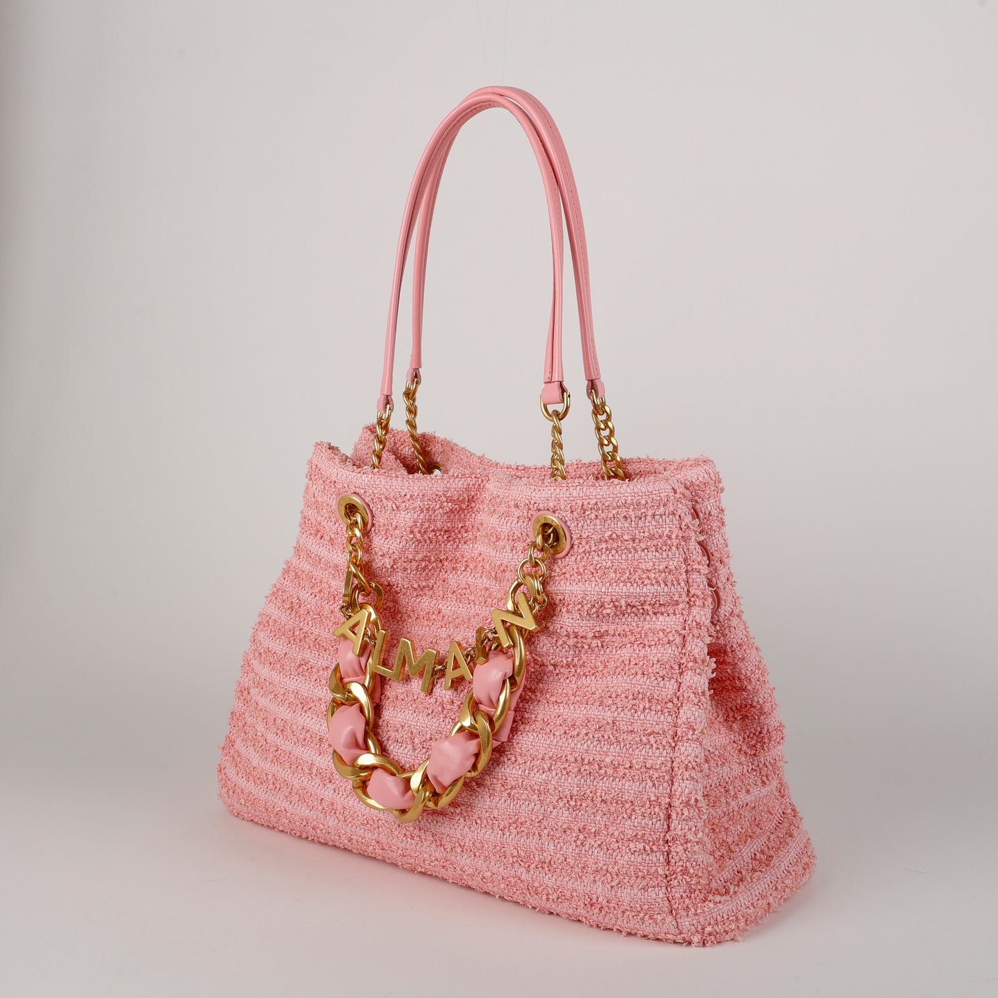 1945 Soft Tote, Pink Tweed