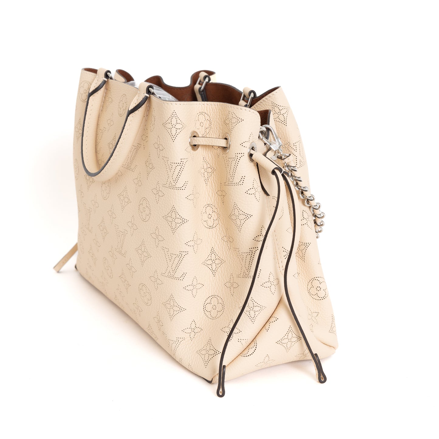 Bella Tote Mahina Leather, Creme Beige 7703