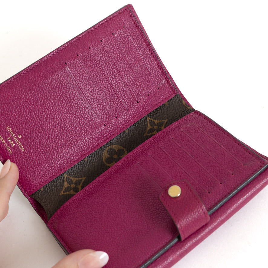 Pallas Compact Wallet, Monogram Fuchsia 2857