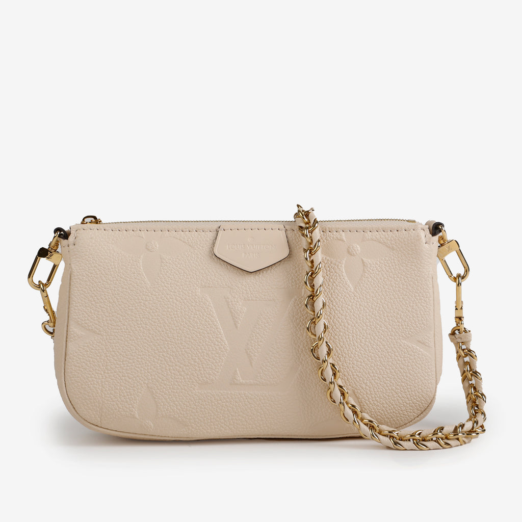 Multi Pochette Accessories, Cream Empreinte