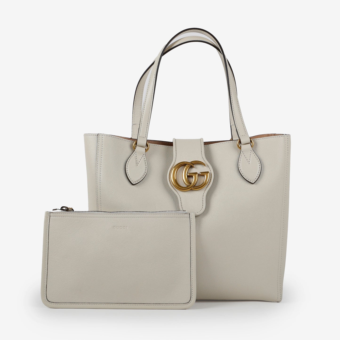 Small Dahlia Tote Mystic White