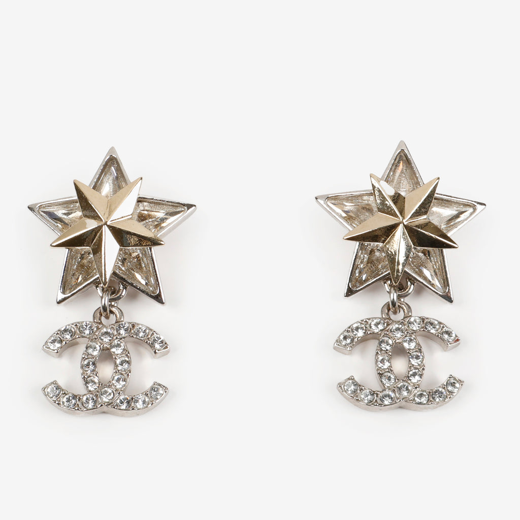 Star CC Dangle Earrings 10796