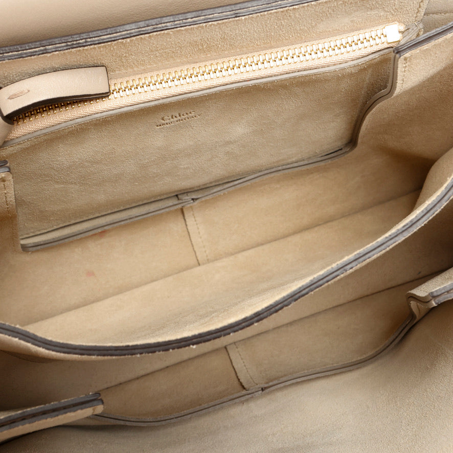 Medium Calfskin Suede Faye Grey