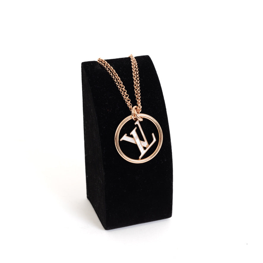 Stellar Necklace Pearl Enamel Rose Gold