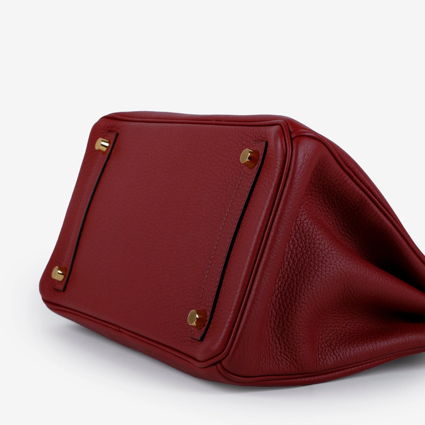 Birkin 30 Verso Clemence Rouge H Rose Extreme Gold Hardware