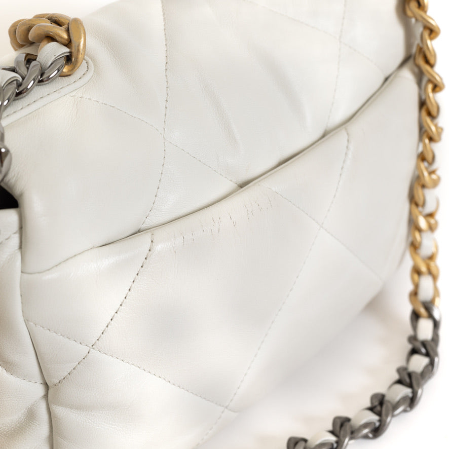 19 Small, White Lambskin