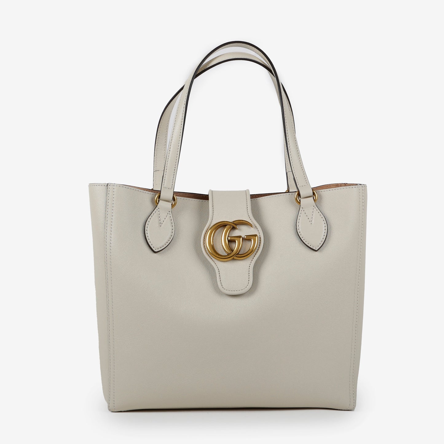 Small Dahlia Tote Mystic White