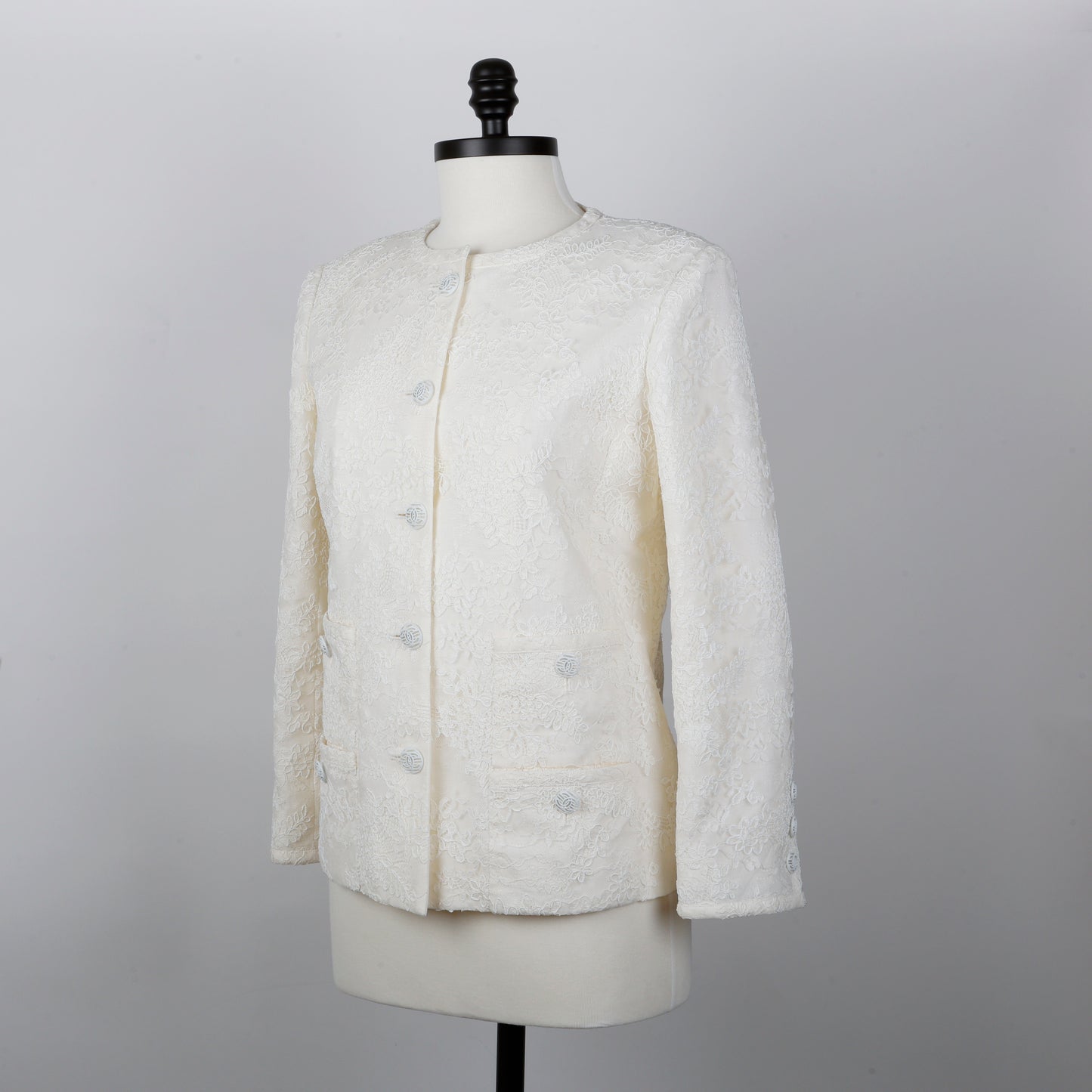 20C Cream Lace Jacket | Size 38
