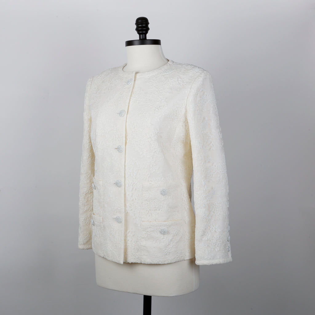 20C Cream Lace Jacket | Size 38