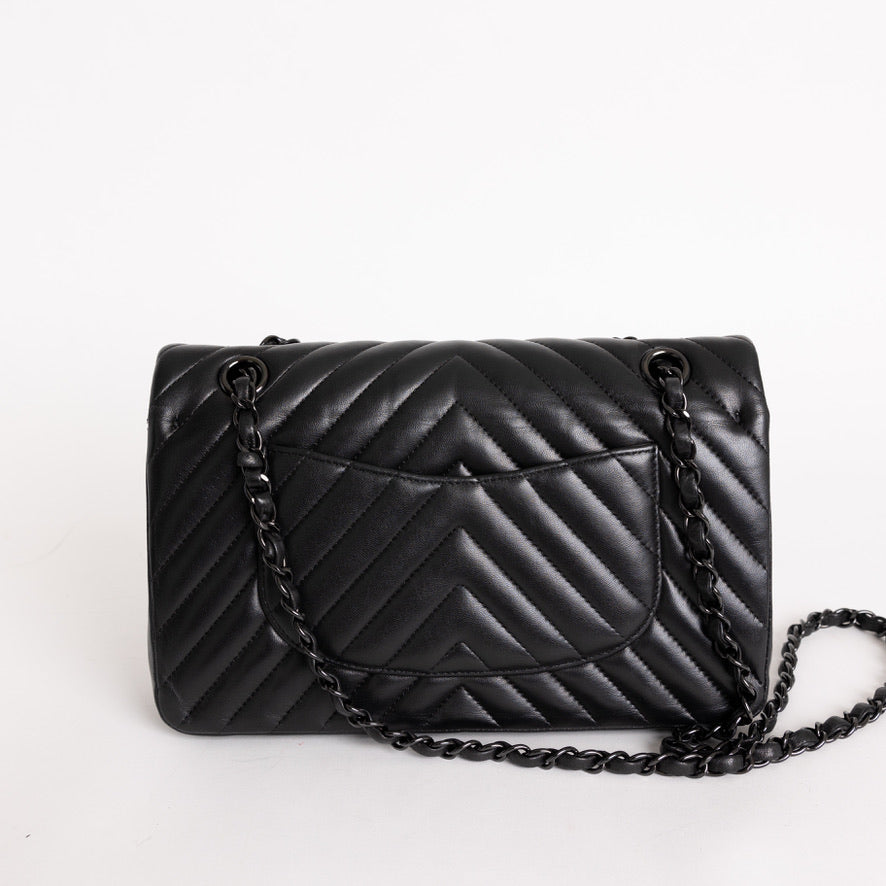 Chanel Medium Classic Double Flap So Black 5188