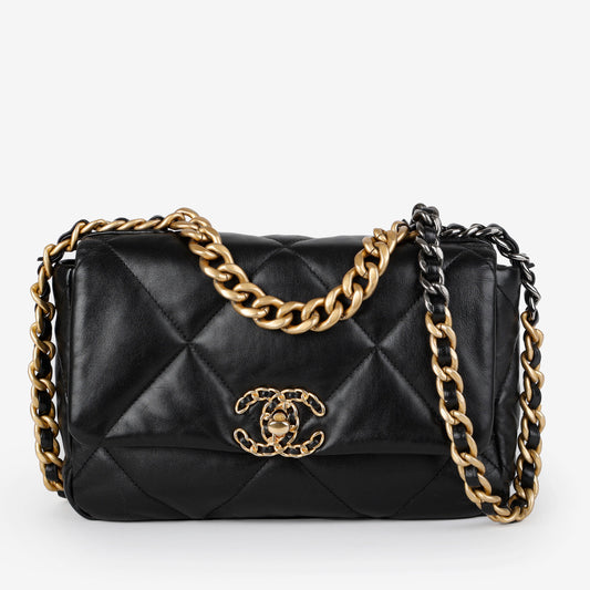 Small 19, Black Lambskin