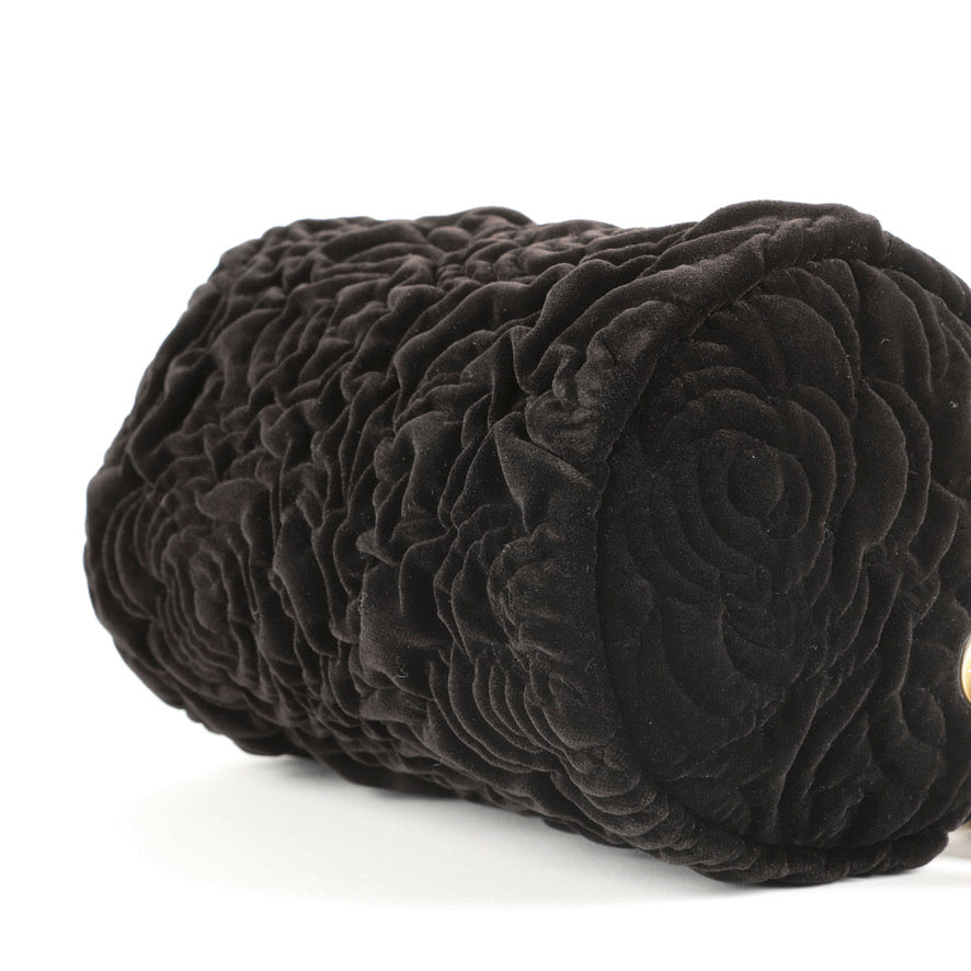 Camellia Two Way Chain Black Velvet