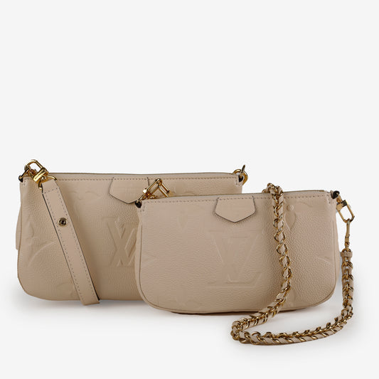 Multi Pochette Accessories, Cream Empreinte