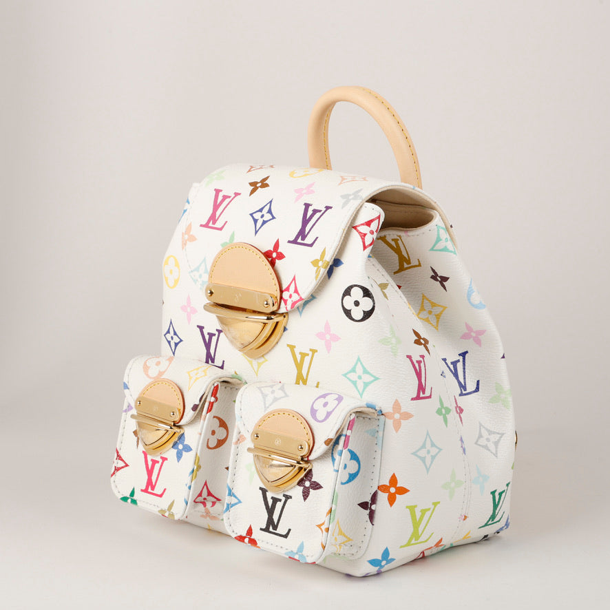 LV x TM Venice Backpack, White Multicolor