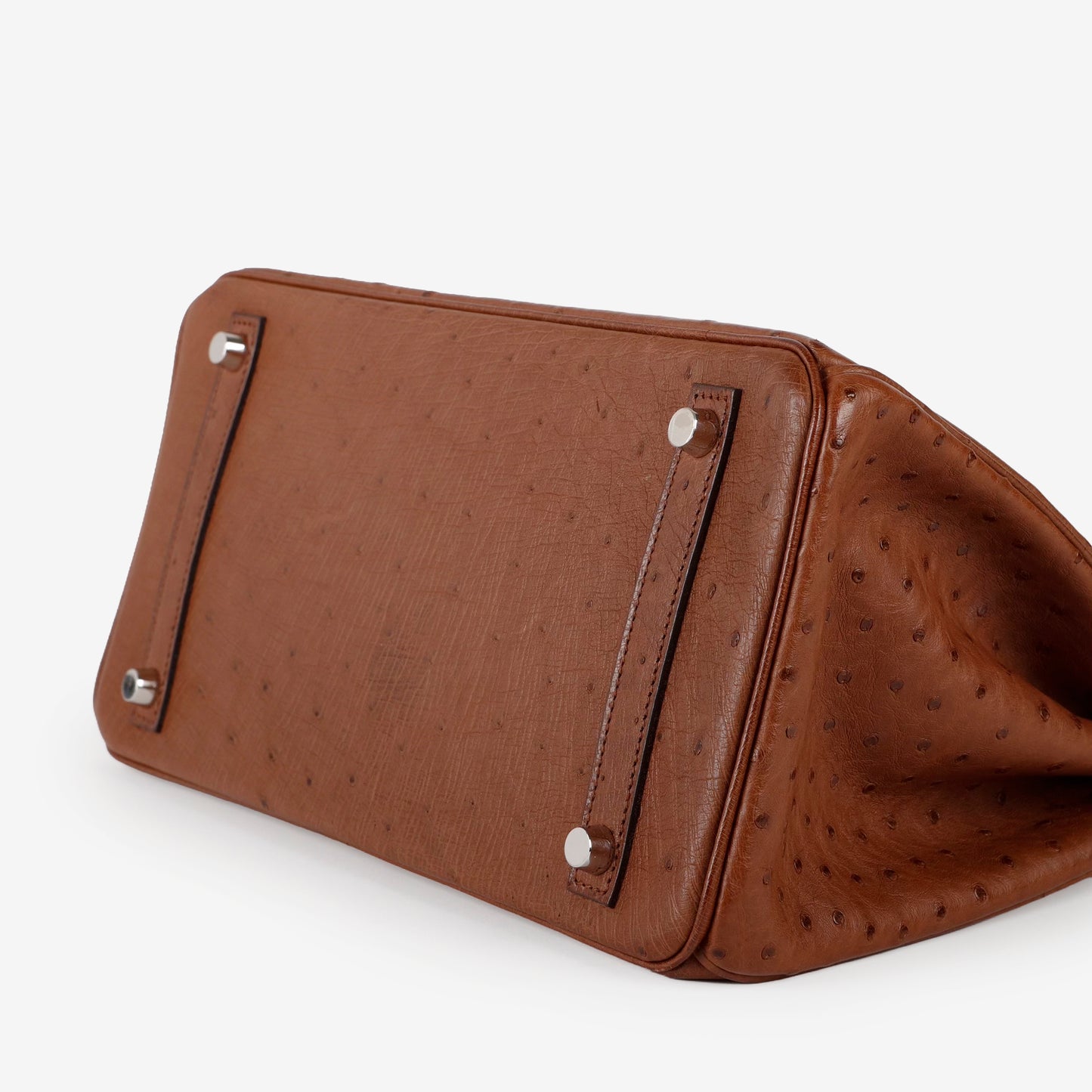Birkin 30, Brown Ostrich Palladium Hardware