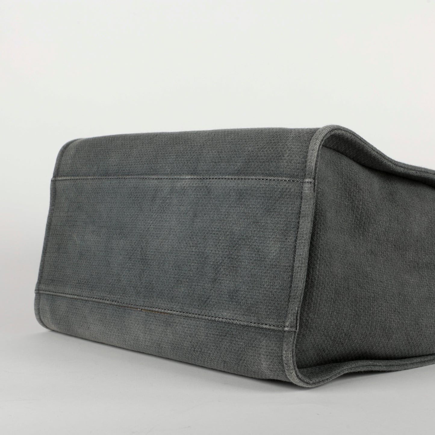 Large Deauville Tote, Grey Canvas
