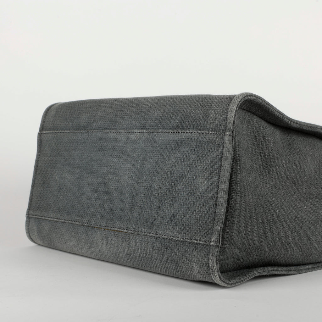 Large Deauville Tote, Grey Canvas