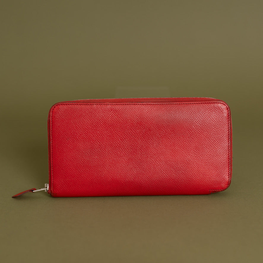 Zippy Silk In Wallet, Red Epsom 8570