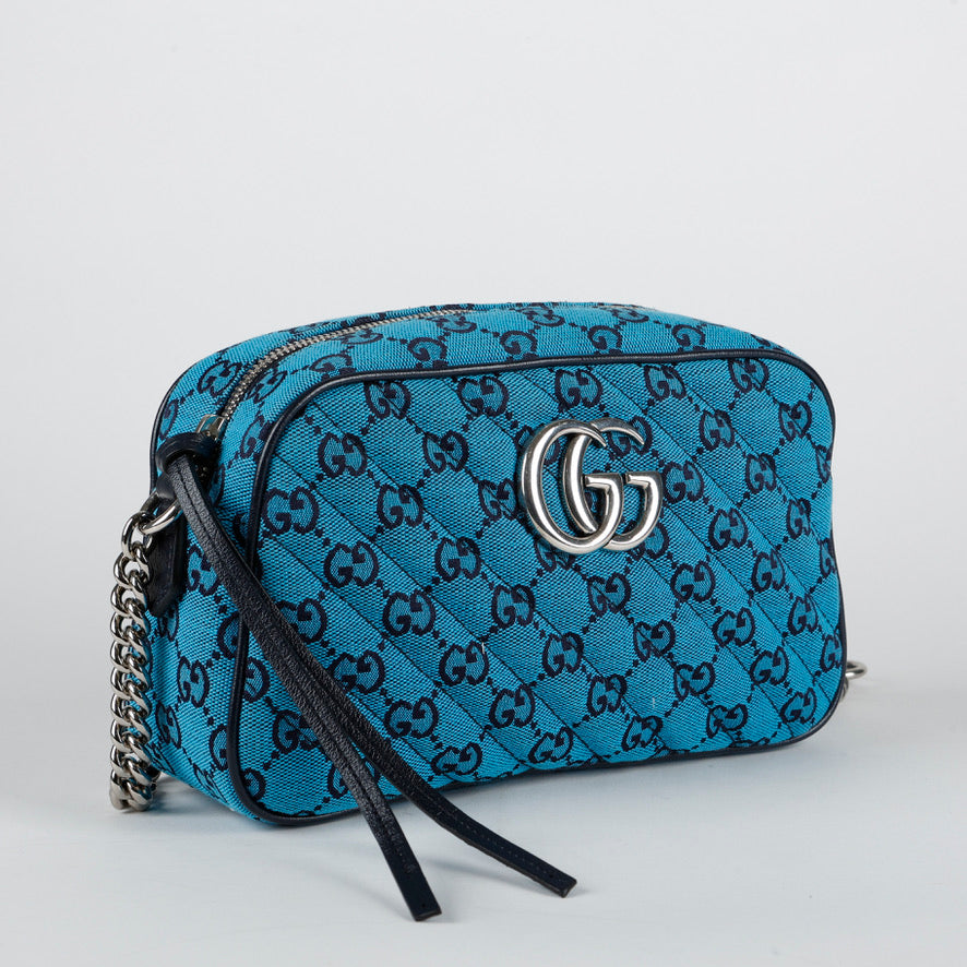 Marmont Crossbody Camera Bag Blue GG