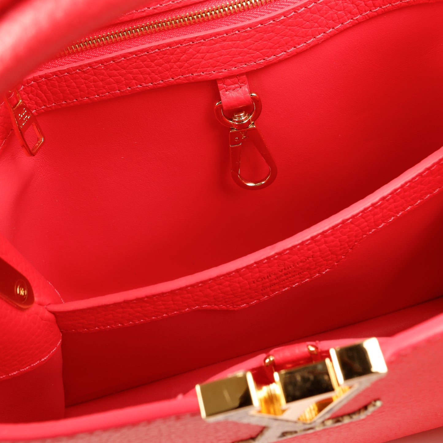 Capucines BB, Pink with Python Handle