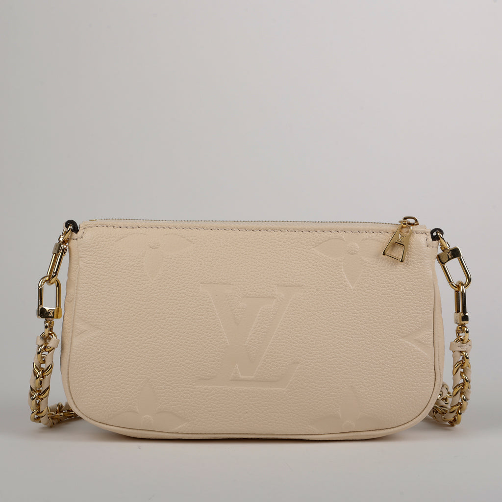 Multi Pochette Accessories, Cream Empreinte