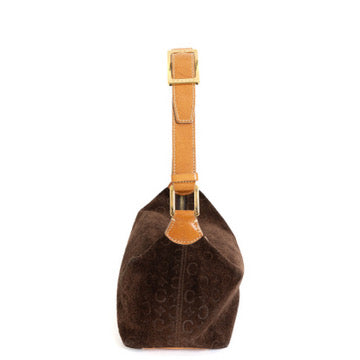 Brown Suede Macadam Handbag