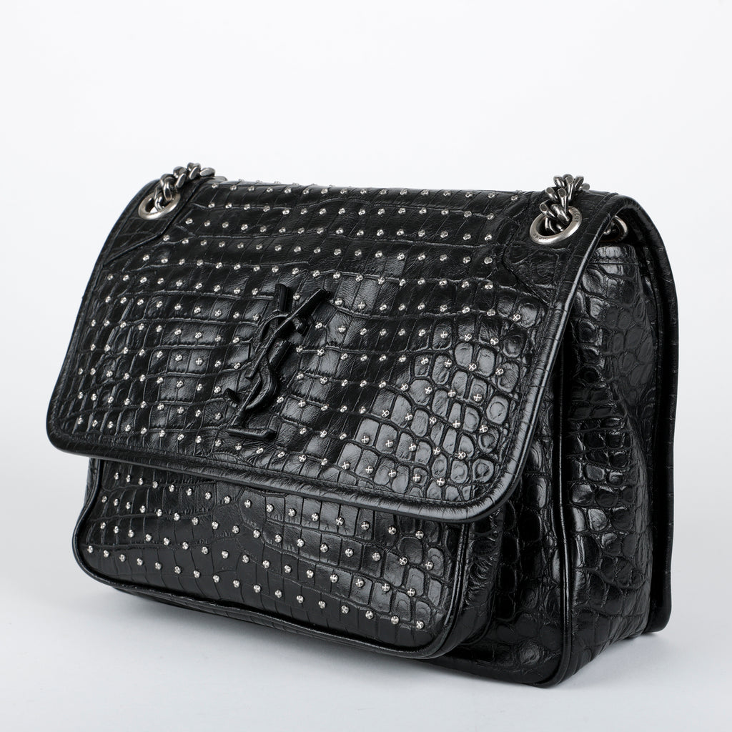 Large Studded Niki, Black