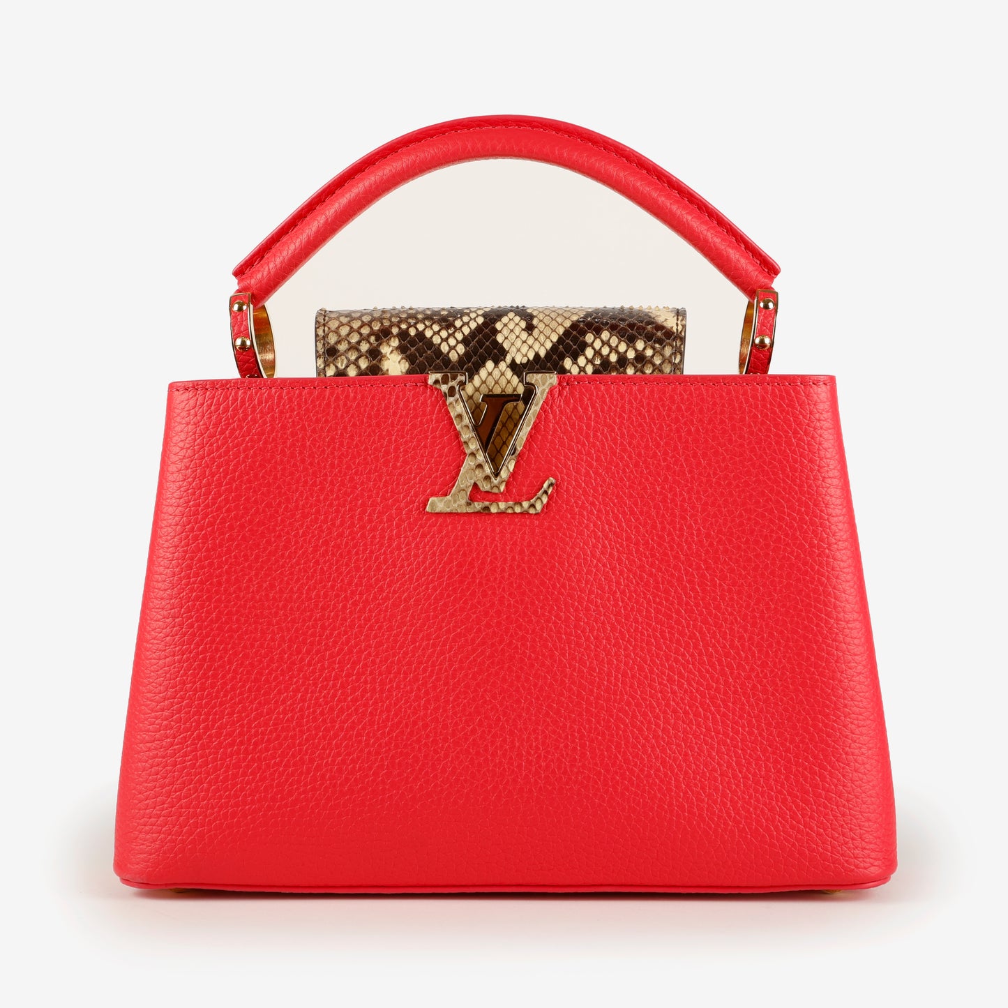 Capucines BB, Pink with Python Handle