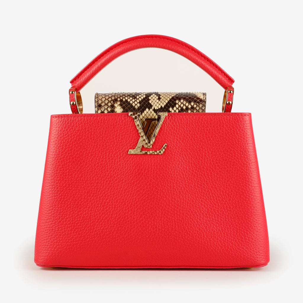 Capucines BB, Pink with Python Handle