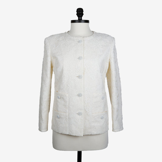 20C Cream Lace Jacket | Size 38