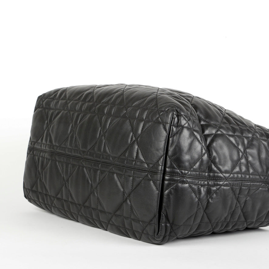 Large Toujours Tote, Black Lambskin