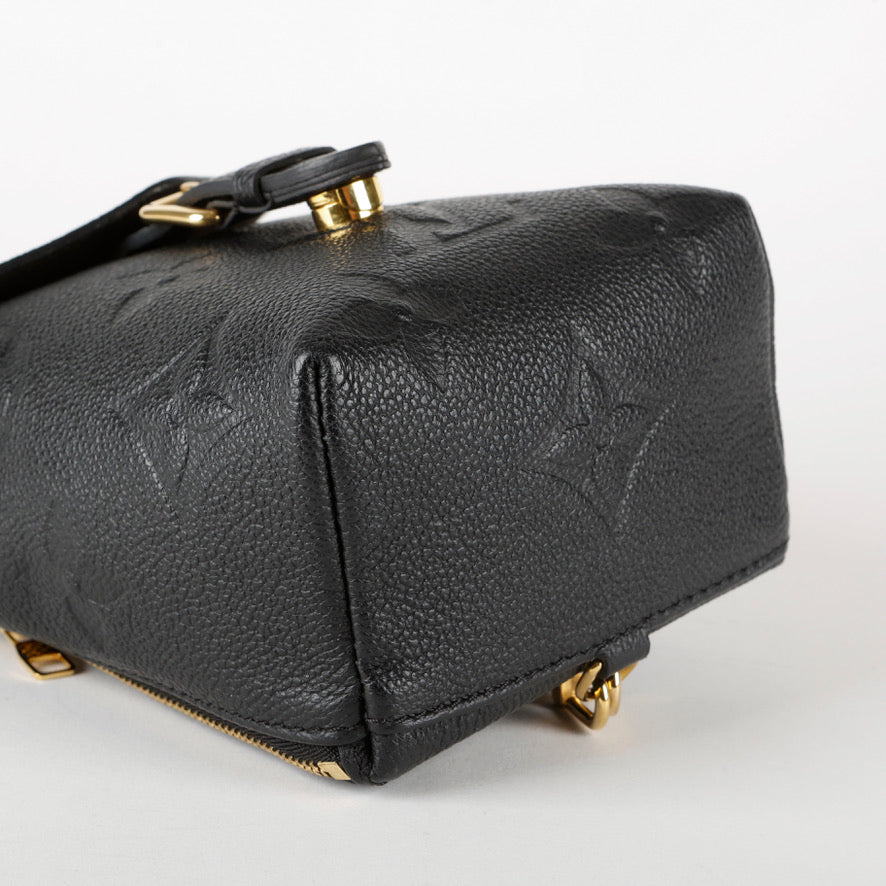 Mini Giant Monogram Backpack, Black Empreinte