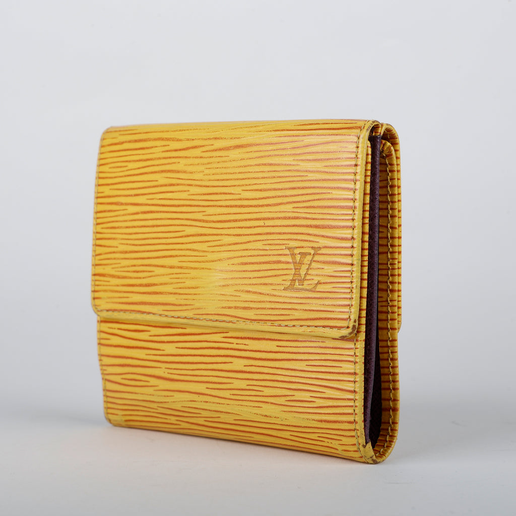 Louise Trifold Wallet, Yellow Epi