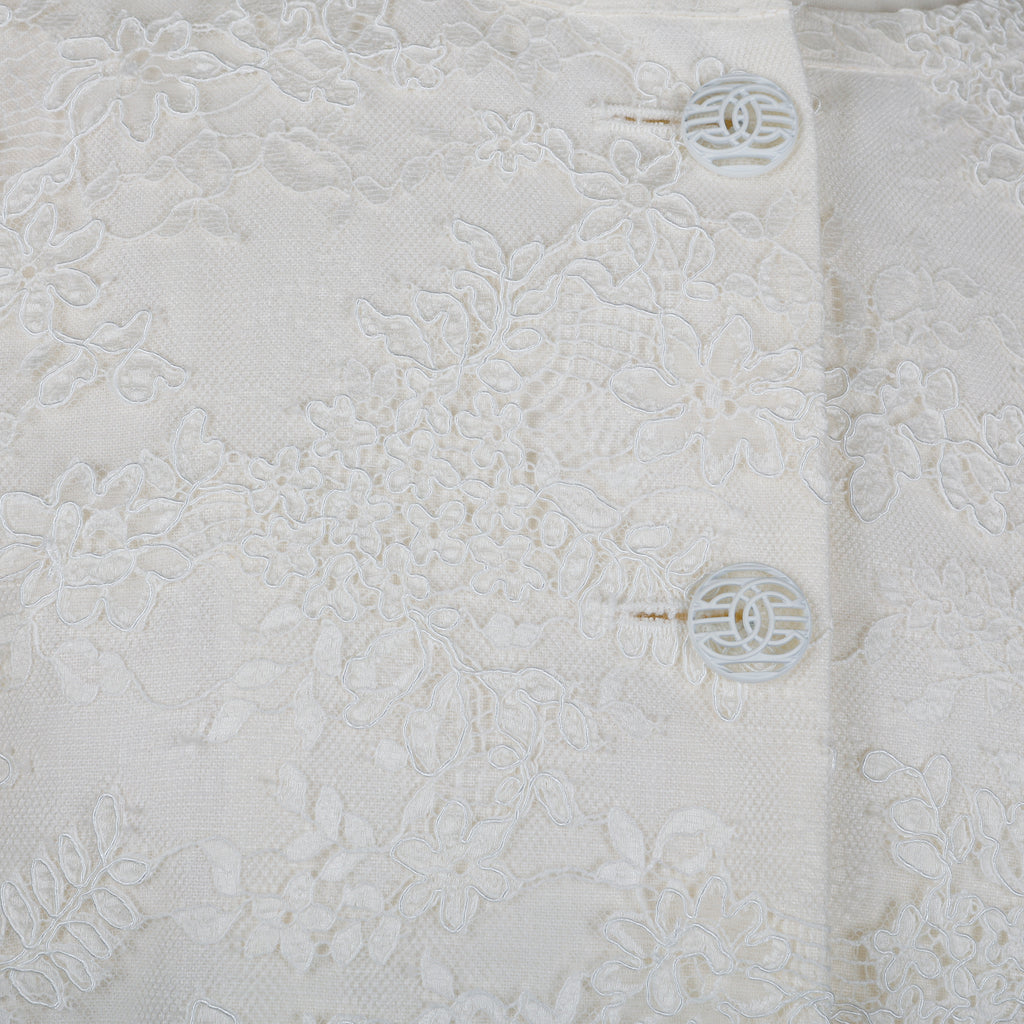 20C Cream Lace Jacket | Size 38
