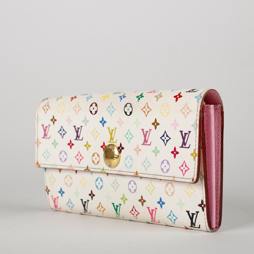 Murakami Sarah Wallet White Multicolor 10780