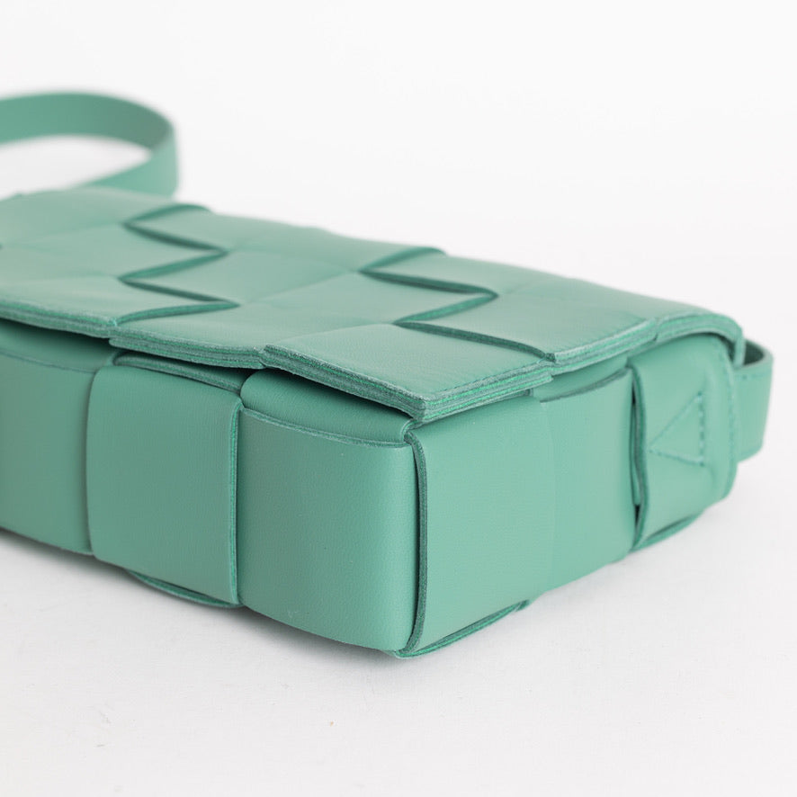 Bottega Venetta Cassette Crossbody Mermaid Green 5019