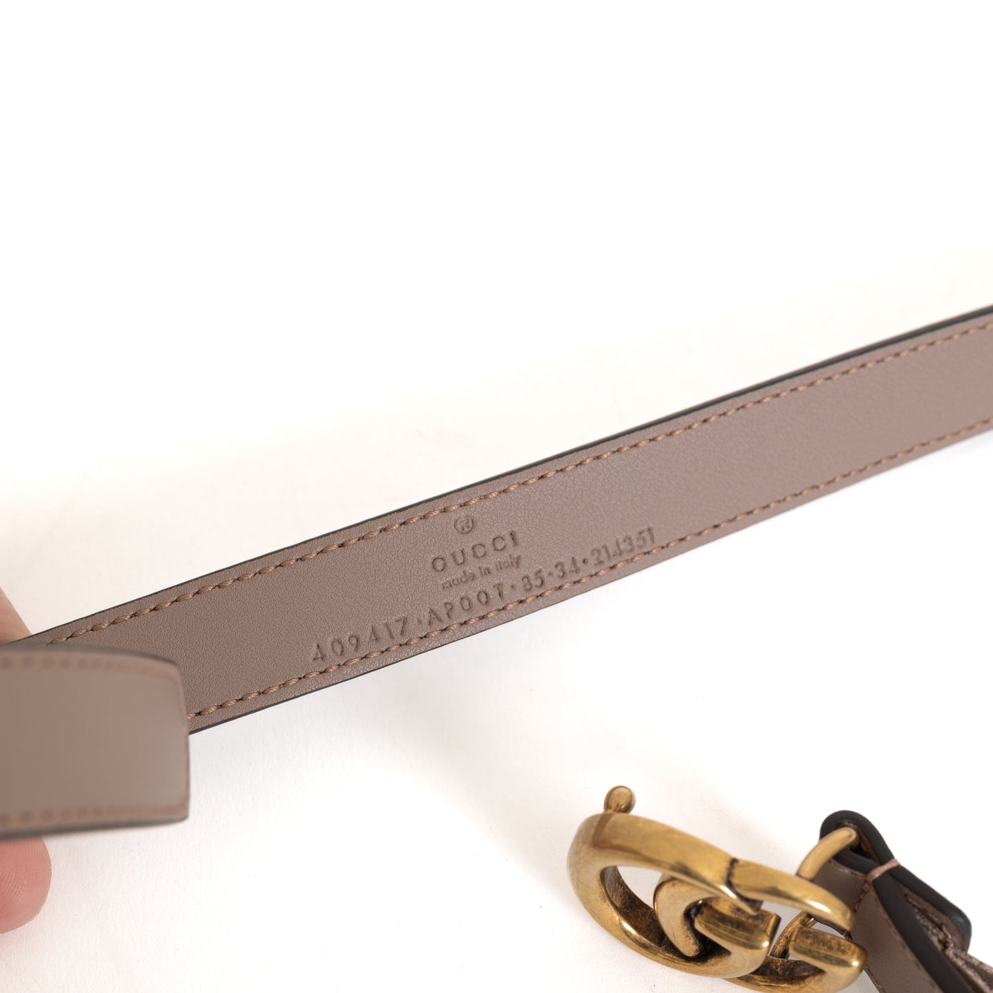 Marmont Belt, Thin (85) Dusty Rose 7597